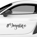 #Yogalife Aufkleber - Beispielansicht