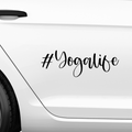 #Yogalife Aufkleber - Beispielansicht