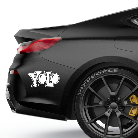 Yolo Nr.1 Aufkleber - Beispielansicht