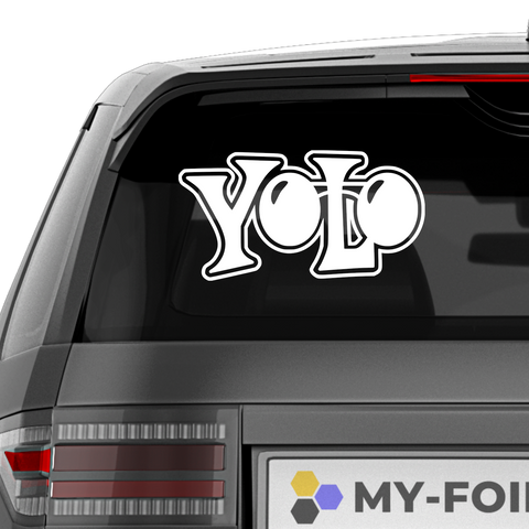Yolo Nr.1 Aufkleber - Beispielansicht