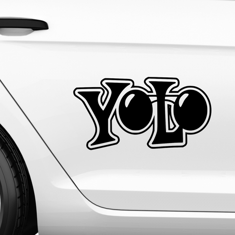 Yolo Nr.1 Aufkleber - Beispielansicht