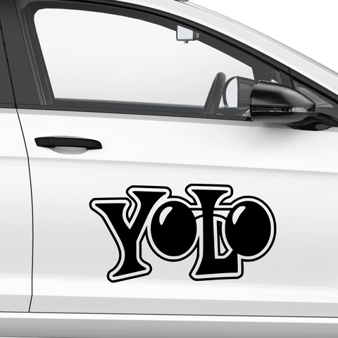 Yolo Nr.1 Aufkleber - Beispielansicht