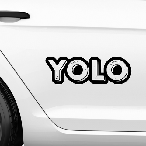 Yolo Nr.2 Aufkleber - Beispielansicht