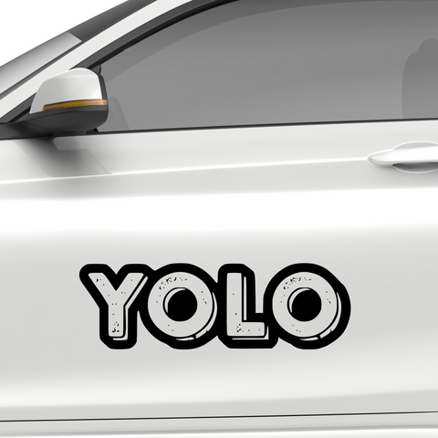 Yolo Nr.2 Aufkleber - Beispielansicht