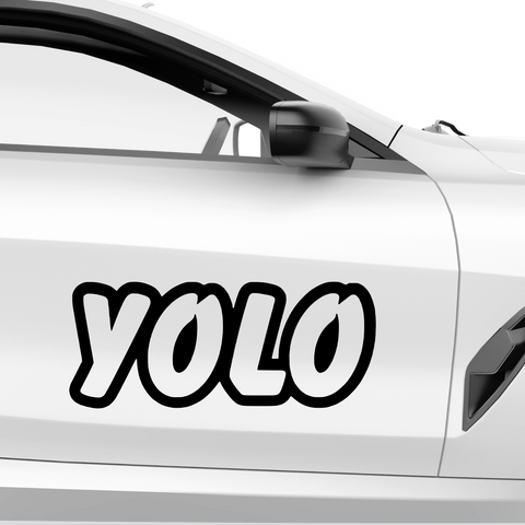 Yolo Nr.4 Aufkleber - Beispielansicht