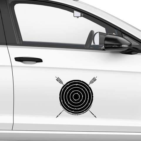 Zielscheibe 1 Aufkleber - Beispielansicht