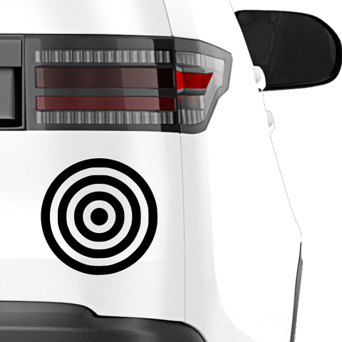 Zielscheibe 2 Aufkleber - Beispielansicht