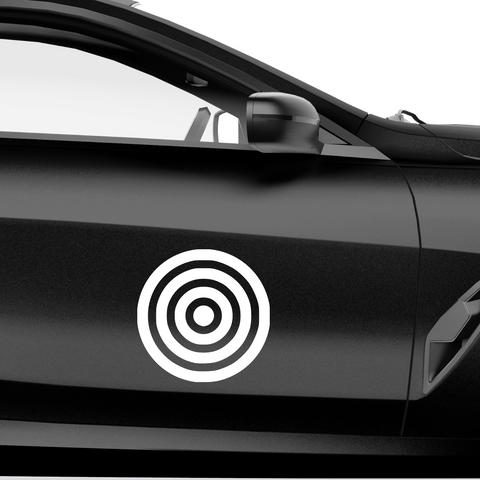 Zielscheibe 2 Aufkleber - Beispielansicht