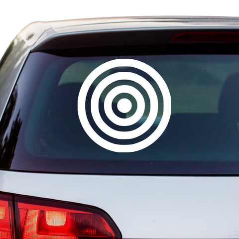 Zielscheibe 2 Aufkleber - Beispielansicht