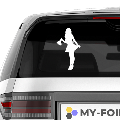 Zimmermädchen Aufkleber - Beispielansicht