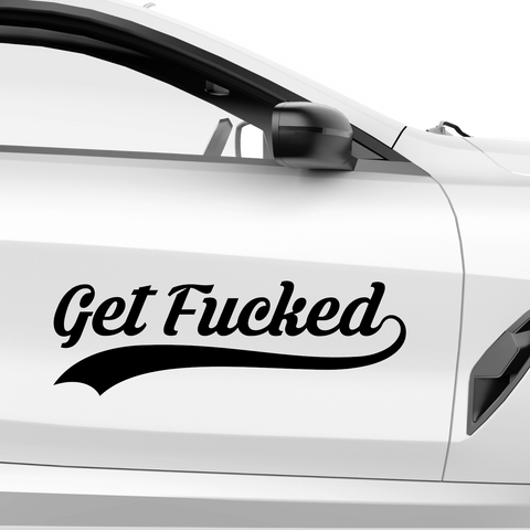 get fucked Aufkleber - Beispielansicht