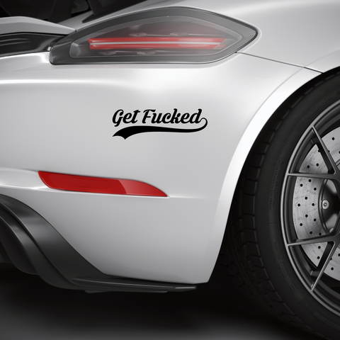 get fucked Aufkleber - Beispielansicht