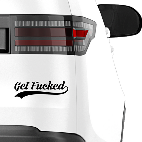 get fucked Aufkleber - Beispielansicht