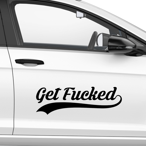 get fucked Aufkleber - Beispielansicht
