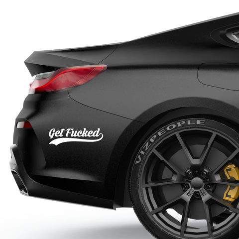 get fucked Aufkleber - Beispielansicht