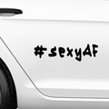 #sexyAF Aufkleber - Beispielansicht