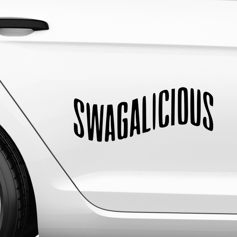 swagalicious Aufkleber - Beispielansicht