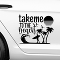 take me to the beach Aufkleber - Beispielansicht