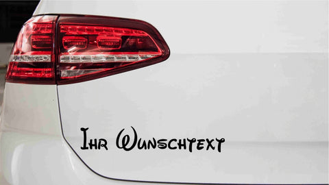 Wunschtextaufkleber für Auto Nr.11