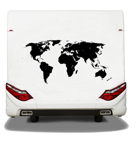 Weltkarte-Worldmap Autoaufkleber