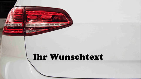 Wunschtextaufkleber für Auto Nr.4
