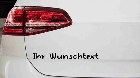 Wunschtextaufkleber für Auto Nr.7
