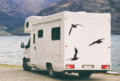 Möwen set. Autoaufkleber