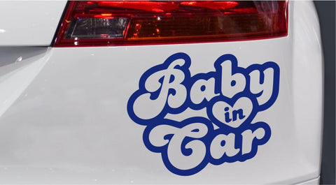 Baby Oldschool Style Autoaufkleber