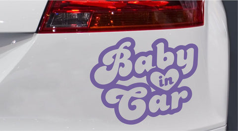 Baby Oldschool Style Autoaufkleber