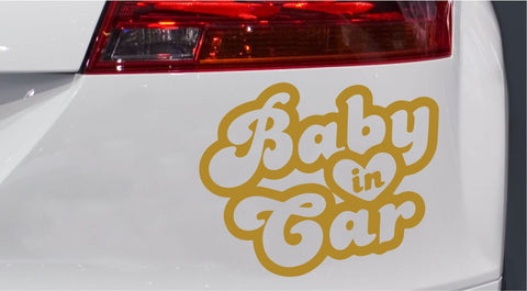 Baby Oldschool Style Autoaufkleber