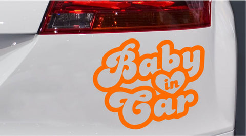 Baby Oldschool Style Autoaufkleber