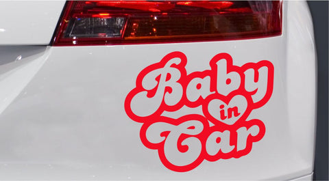 Baby Oldschool Style Autoaufkleber