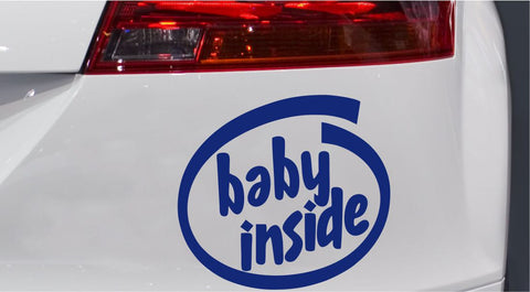 Baby Inside Baby on Board Autoaufkleber