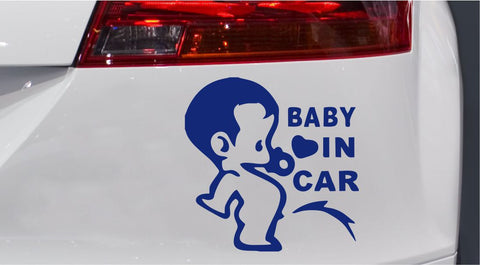Pipi Boy Baby on Board Autoaufkleber