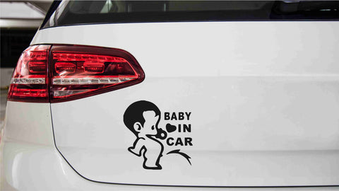 Pipi Boy Baby on Board Autoaufkleber