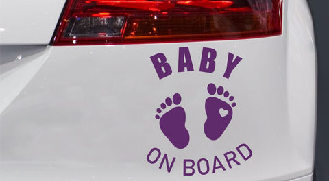 Baby Füsschen Autoaufkleber