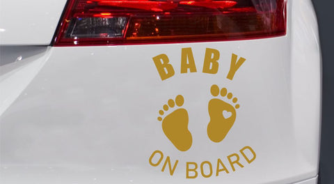 Baby Füsschen Autoaufkleber