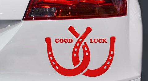 Doppelhufeisen Autoaufkleber