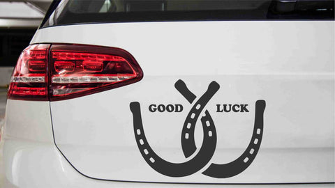 Doppelhufeisen Autoaufkleber