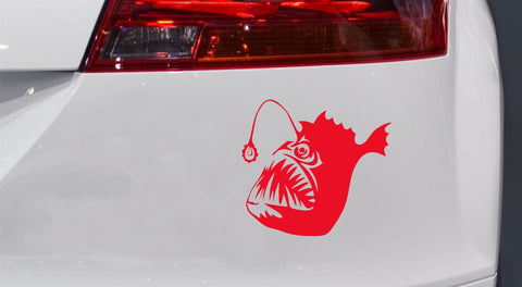 Angler Fisch Autoaufkleber