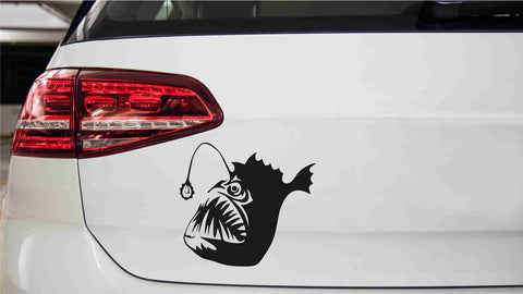 Angler Fisch Autoaufkleber
