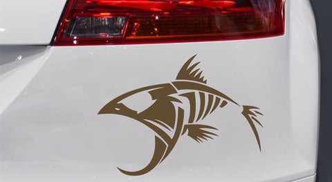 Fisch Skelett Autoaufkleber