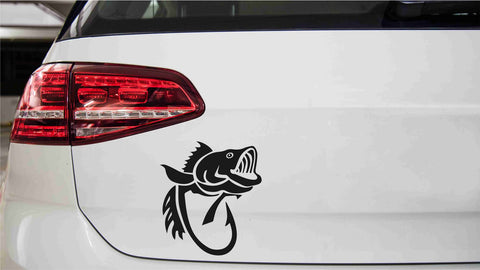 Fisch mit Haken Autoaufkleber