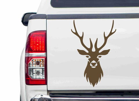 Edler Hirschkopf Autoaufkleber