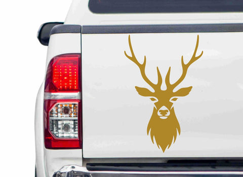 Edler Hirschkopf Autoaufkleber