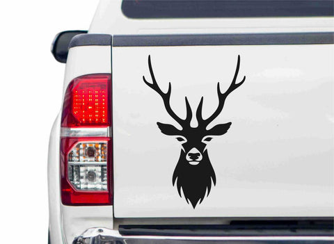 Edler Hirschkopf Autoaufkleber