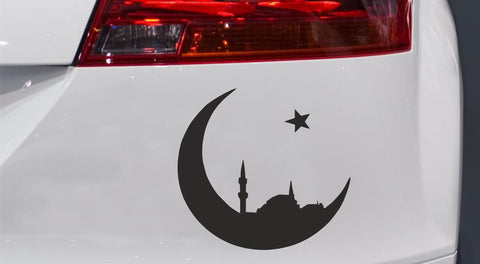 Islam Arabisch Orientalisch mond und sterne Autoaufkleber
