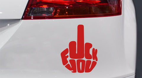 Mittelfinger Fuck You JDM Autoaufkleber