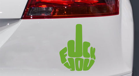 Mittelfinger Fuck You JDM Autoaufkleber