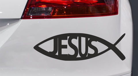 Jesus Fisch Autoaufkleber